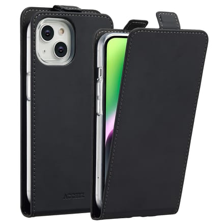 Accezz Hoesje - Geschikt voor Apple iPhone 14 - Flipcase - Zwart