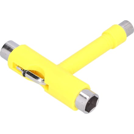 Skate Tool Multifunctioneel Draagbaar Skateboard T-Type Inbussleutel Set Bevestigingsmateriaal Geel yellow