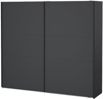 Como schuifdeurkast 2 deuren 245x220cm mat grijs.