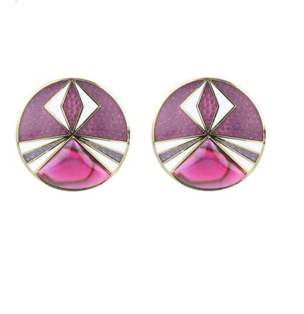Behave - Oorringen dames - paars - 2,5 cm