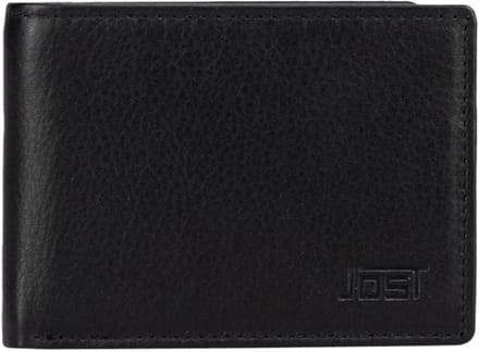 JOST Leren portemonnee Odense Wallet Black zwart