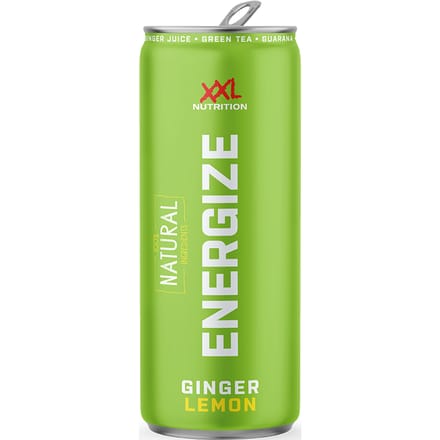XXL Nutrition Energize Energy Drink Green - Ginger Lemon (Natural) 6 Pack - 330ml