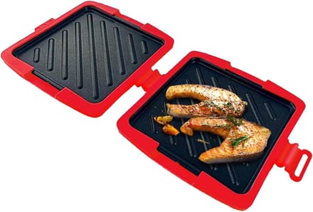 Sandwichmaker - Magnetron Toaster - Snelle Maaltijden - Antiaanbaklaag - 4x17x4 cm - Rood