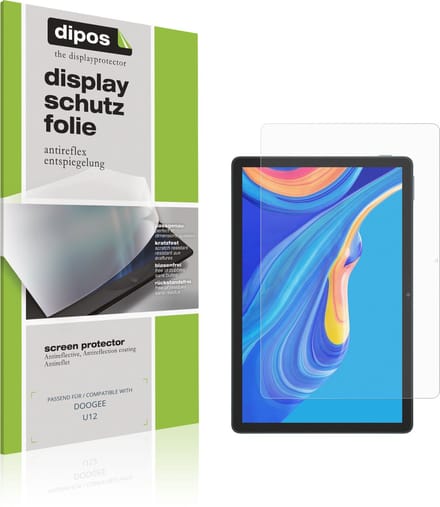 dipos – 2x Matte Beschermfolie geschikt voor DOOGEE U12 | Krasbestendige & antireflecterende Screenprotector Ultra-Thin