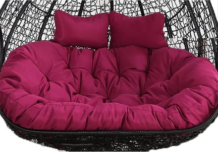 Kussen voor eierstoel - Hangstoel kussen - Buiten ontspannen - Extra dikke vulling - 150x110cm - Paars
