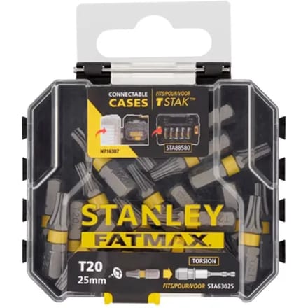 Stanley Schroefbits - Fatmax - Impact Torx T20 - 25mm - 20 Stuks