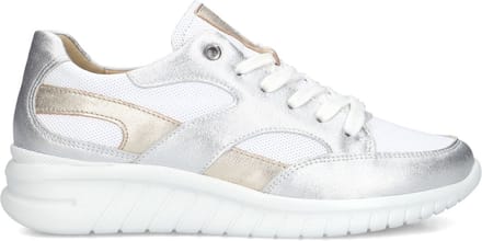 Hartjes Wave Sneakers - Textiel - Dames - Wit - Maat 41,5