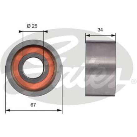 Spanrol/geleiderpoelie, PowerGrip distributieriem GATES T41178