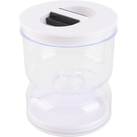 Zandloper Pickle Pot Sapseparator Van Nat en Droog Lekdicht Ondersteboven Olijven Voedselcontainer white