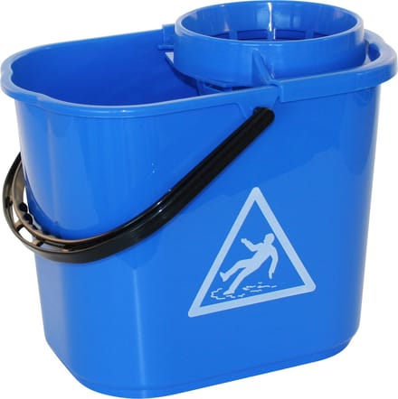 Mopemmer met uitwringkorf 12 liter blauw