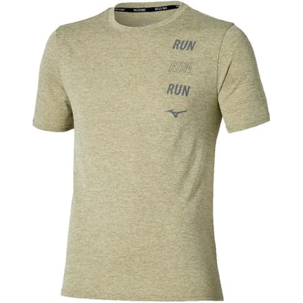Mizuno Core Run T-shirt Met Korte Mouwen Groen S Man