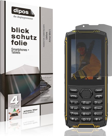 dipos – Matte Privacy Screenprotector geschikt voor Ulefone Armor Mini 5 | Anti-Spy Beschermfolie