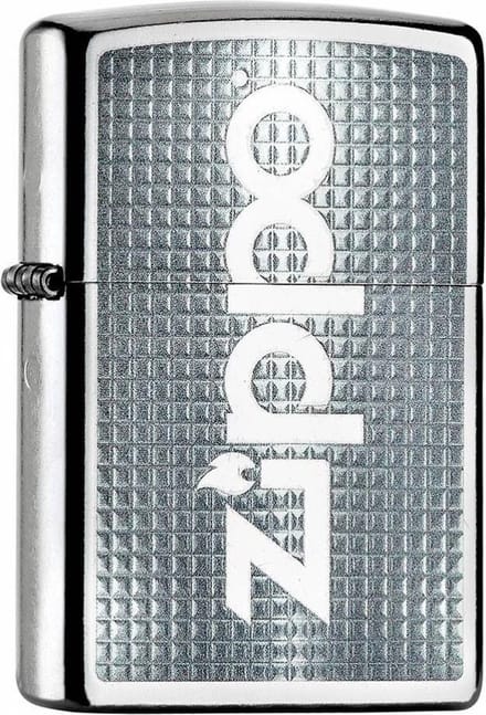 Aansteker Zippo Checked Pattern Logo
