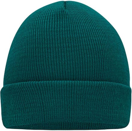Myrtle Beach 'Knitted Cap' Beanie Donkergroen