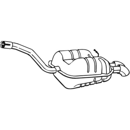 Geluiddemper achter BOSAL 233-187