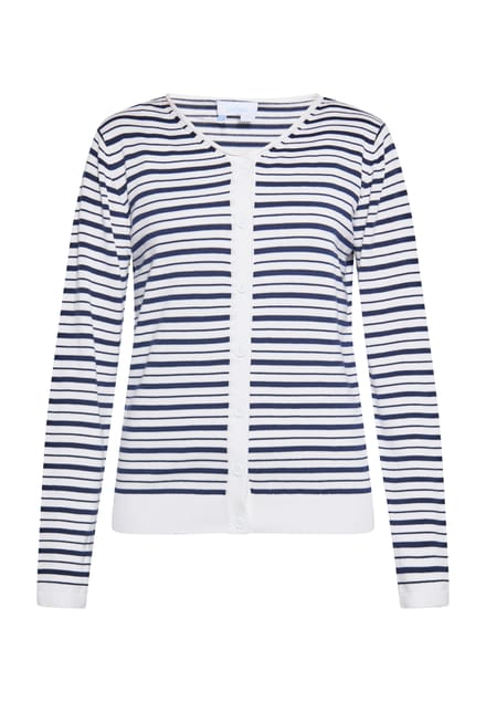 usha Vest Dames wit + marine