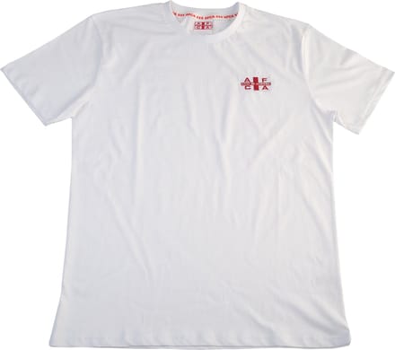T-Shirt AFCA Flag Logo White / Red - Ajax - Amsterdam - AFCA - Zomer