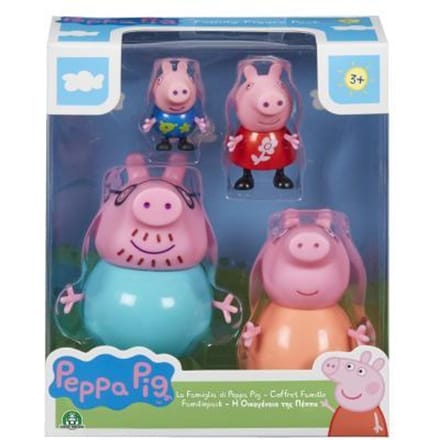 Peppa Pig - Koffer familie (4 Figuren)