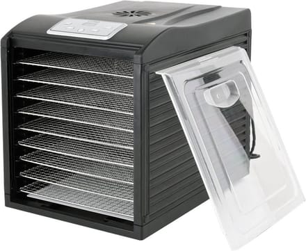 Lund Voedseldroger - Droogoven - RVS - 700W - 9-Laags - 8 Hitte-niveaus - 35° - 70°C