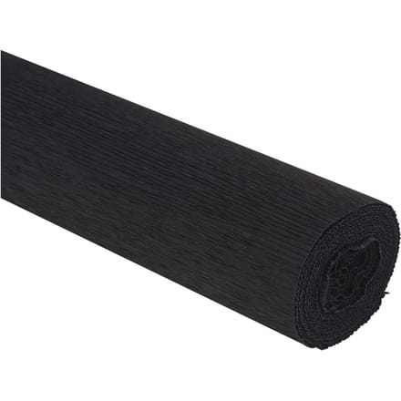 Bloemist crêpepapier, kleurecht - Zwart