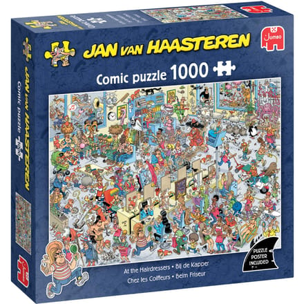 Jan van Haasteren Bij de Kapper - Puzzel 1000 stukjes volwassenen - Legpuzzels