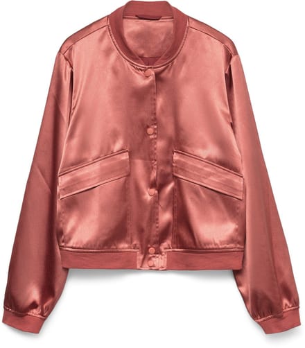 Vero Moda Jas Vmalice Ls Satin Bomber Exp 10340941 Baked Apple Dames Maat - M