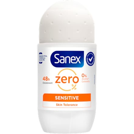 Sanex - Deodorant - Roller - Zero% - Sensitive - 50ml