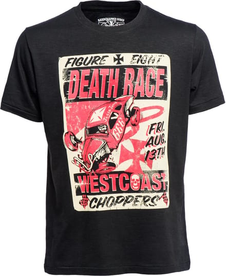 WCC West Coast Choppers T-shirt Death Races Zwart