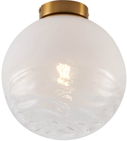 QAZQA pillon - Design Plafondlamp - 1 lichts - Ø 25 cm - Wit - Woonkamer | Slaapkamer | Keuken