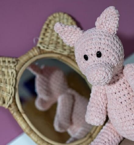 Haakpakket Varken Vik licht roze