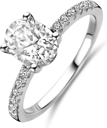 Gerhodineerd Zilver Ring Met Zirkonia 1338515