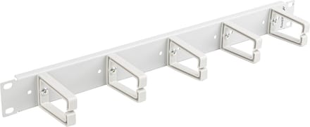 Lanberg - Wartelpaneel voor rackkast 19" wit met 5 ringen 1U Lanberg AK-1202-S