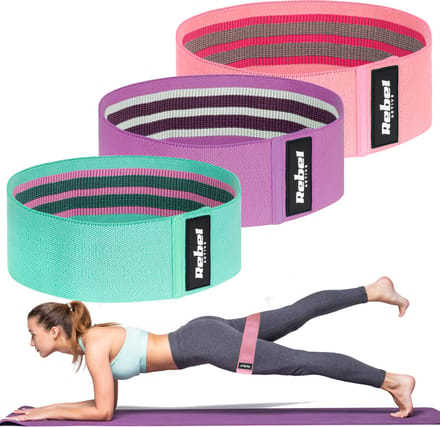 Rebel Active Serie - Weerstandsbanden - Elastisch - Duurzaam - Multi-Color