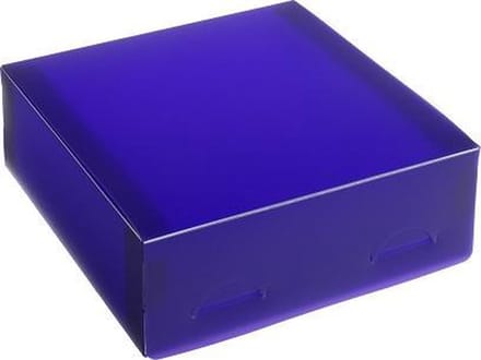 Cadeauverpakking transparant plastic doosjes 15x15x5cm PAARS (10 stuks)