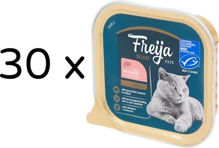 Freija Deluxe Kattenvoer Paté - 85 gram x 30 - Zalm