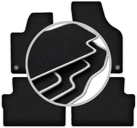 CARLUX-SILVER automatten voor: Volkswagen Sharan II minivan (2010-)
