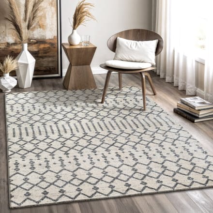 Muratap Boho nomade | laagpolig vloerkleed | modern tapijt | woonkamer, slaapkamer |