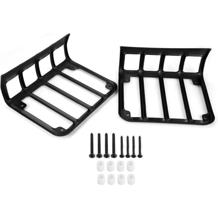 1 paar achterlicht lamp afdekking beschermkappen voor Jeep Wrangler black