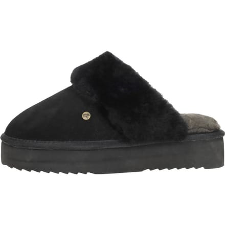 Pantoffels Warmbat Flurry Plateau Pantoffels Open - zwart - Maat