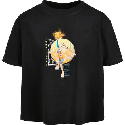 Kinder-T-shirt Mister Tee Kids Space Jam Lola Playing Cropped