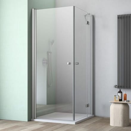 GEO maw flex corner entry 3-pcs. with 2 doors and ST r., 80 x 80 cm AE130802360