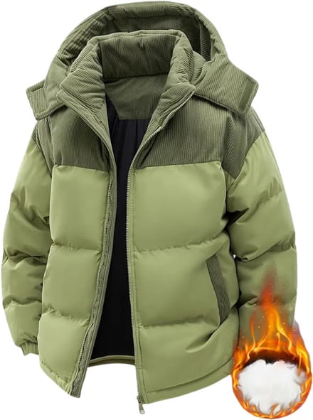 Winterjas Heren - Parka - Winter - Jas - Volwassen - Stijlvol - Groen - M