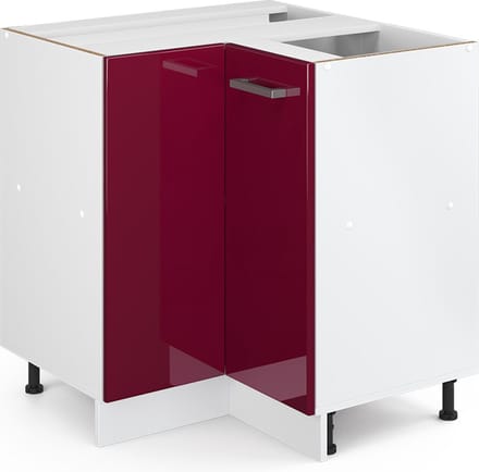 Vicco R-Line Hoekkast – 75.6 cm zonder werkblad Rode hoogglans