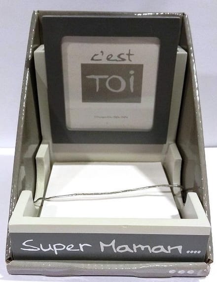 Grafix memoblok - fotolijst - pennenbak Super Maman