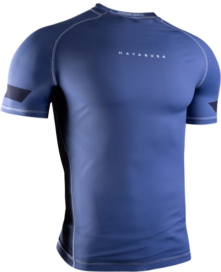 Hayabusa Core Short Sleeve Rashguard voor heren - Blauw - maat S