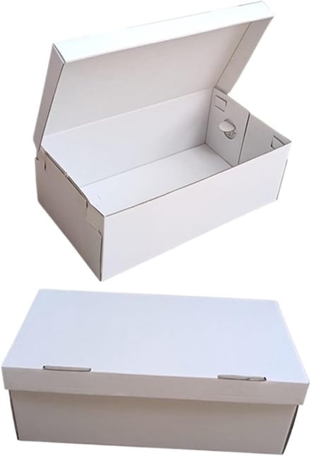 Kartonnen Dozen - Geschenkdozen Pakdozen - Feestelijke Verpakking - Handgemaakt Ontwerp - 28.5x13x9cm - Wit