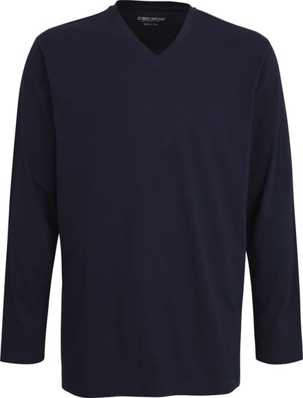 Ceceba pyjama of lounge T-shirt - lange mouw - blauw