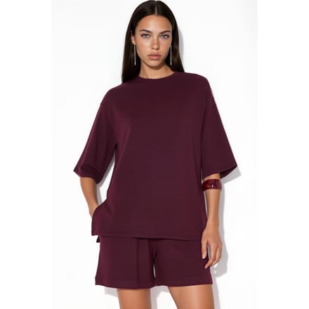 Dames Losse Crew Neck T-shirt