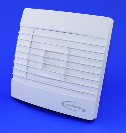 Badkamerventilator met Timer en Terugslagklep (Jaloezie) - 100 mm Inbouw/Wandventilator