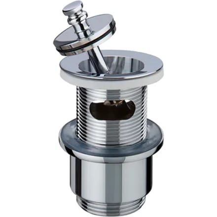 Wirquin Afvoerplug 88-107mm Met Overloop Chroom